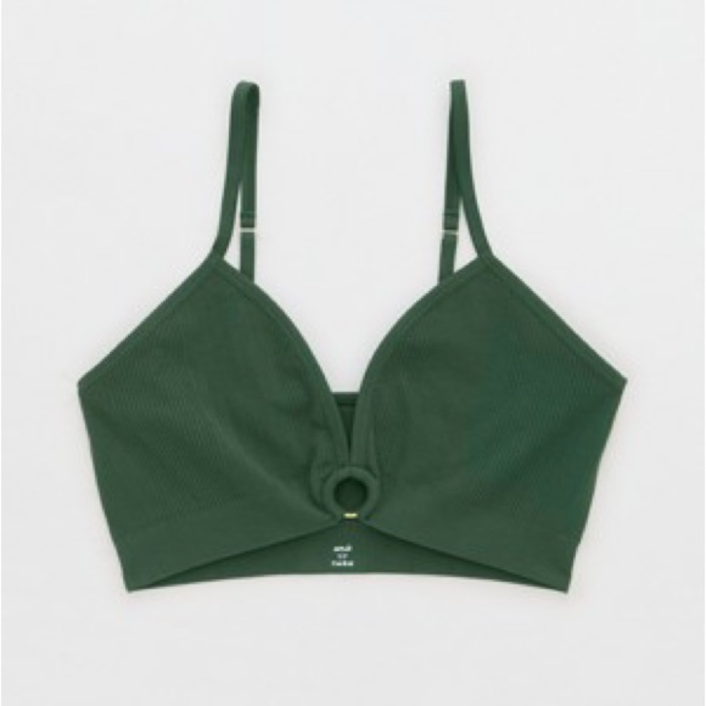 AERIE SEAMLESS RING PLUNGE BRALETTE